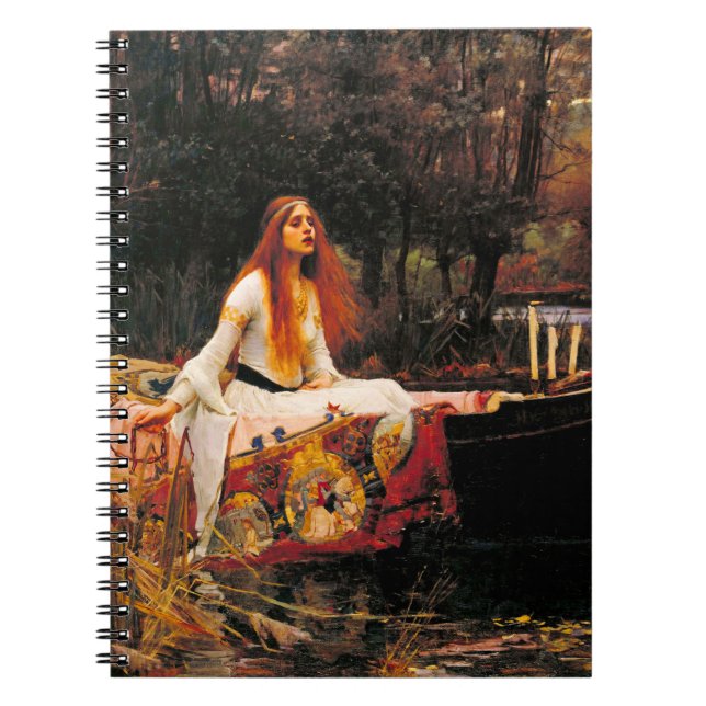 Wasserhaus Lady of Shalott Notizblock (Vorderseite)