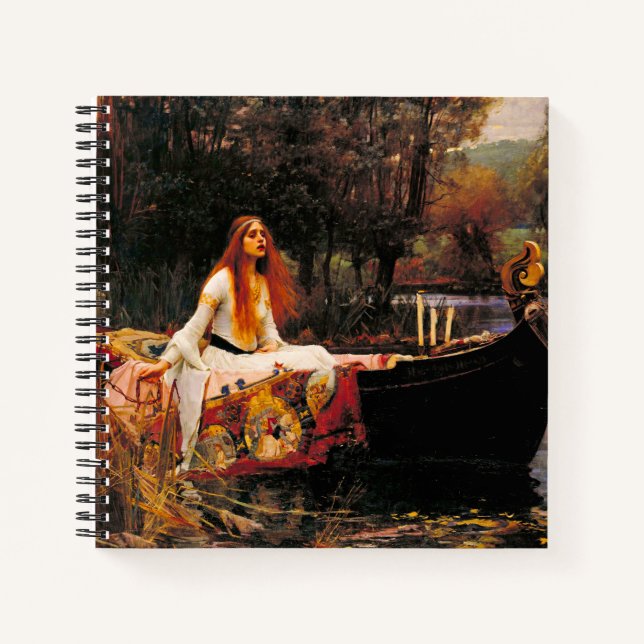 Wasserhaus Lady of Shalott Notizbuch (Vorderseite)