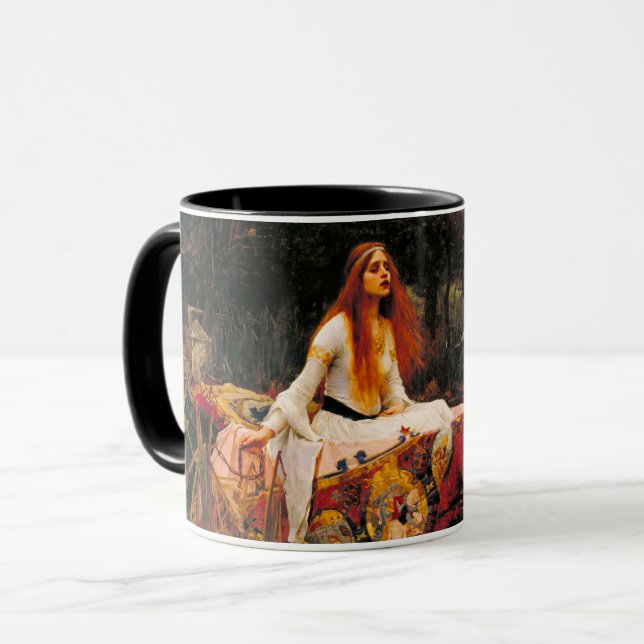 Wasserhaus Lady of Shalott Tasse (Vorderseite Links)