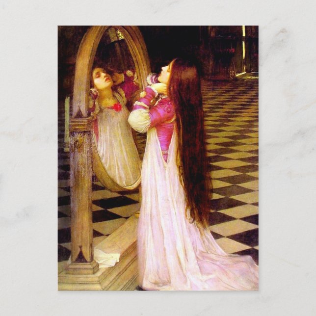 Wasserhaus Mariana im Südteil der Postkarte (Vorderseite)