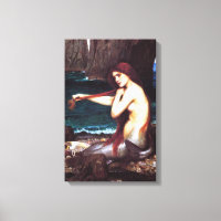 Wasserhaus Vintag Mermaid Canvas Print