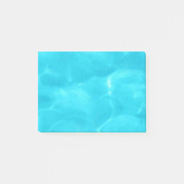 Wasserhintergrund Post-it Klebezettel (Vorderseite)
