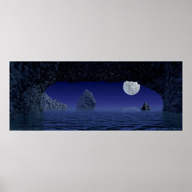 Wasserhöhle Poster (Vorne)