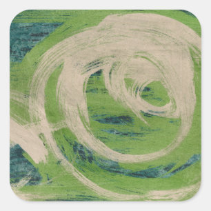 Wasserkante Quadratischer Aufkleber