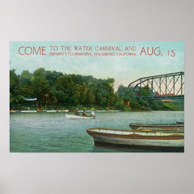 Wasserkarneval und Feuerturnier-Förderung Poster (Vorne)