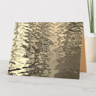 Wasserkarte in Sepia Dankeskarte