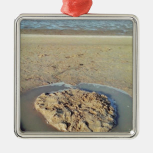 Wasserkreislauf in Sand on Beach, Sommerzeit Silbernes Ornament