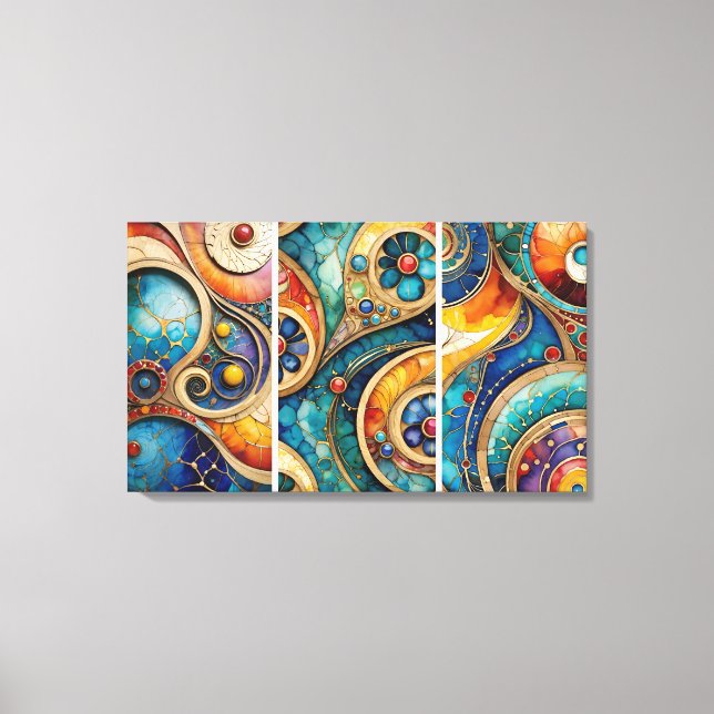 Wasserkreislauf Leinwanddruck (Vorderseite)