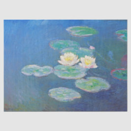 Wasserläufe, Abend nach Monet Seidenpapier