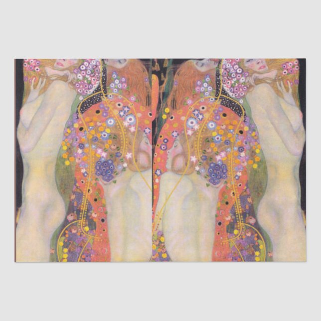Wasserläufer, Gustav Klimt Seidenpapier (Vorderseite)