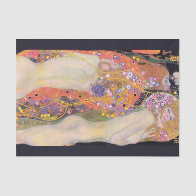 Wasserläufer, Gustav Klimt Seidenpapier (Vorderseite)