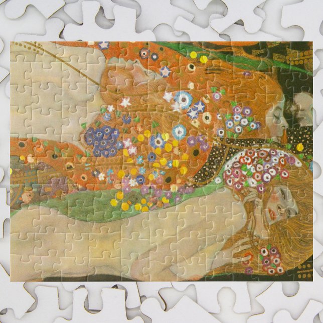 Wasserläufer II von Gustav Klimt, Art Nouveau Puzzle (Von Creator hochgeladen)
