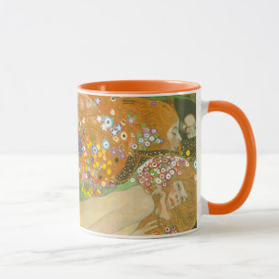 Wasserläufer II von Gustav Klimt, Jugendstil Tasse