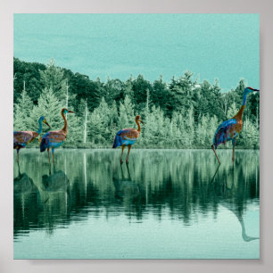 Wasserliegeplakat Poster