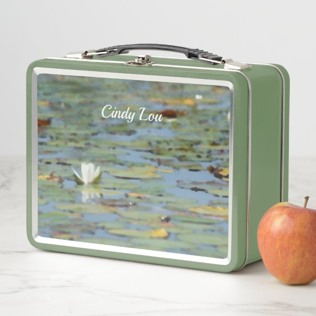 Wasserlilie Blume Wasserfarbener Lunch Box (Beispiel)
