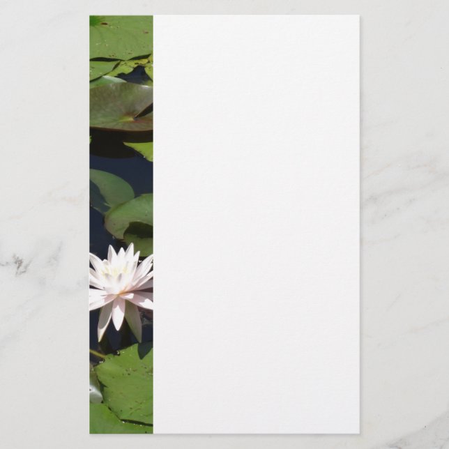 Wasserlilie Briefpapier (Vorderseite)