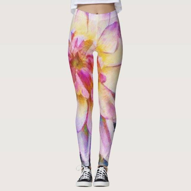 Wasserlilie Fett Leggings (Vorderseite)