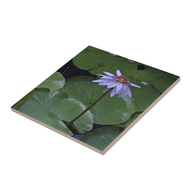 Wasserlilie Fliese (Seite)