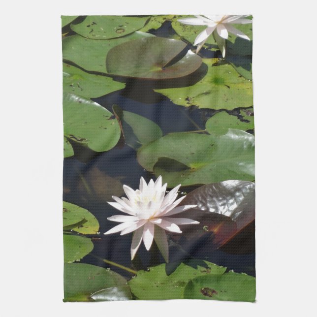 Wasserlilie Geschirrtuch (Vertikal)