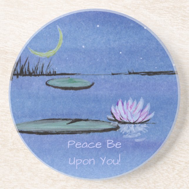 Wasserlilie Getränkeuntersetzer (Vorne)