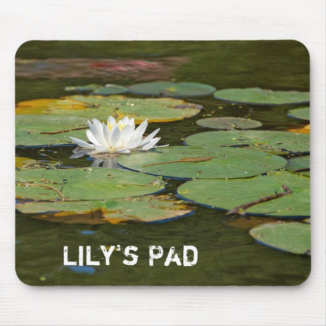 Wasserlilie im Teich Mousepad (Vorne)