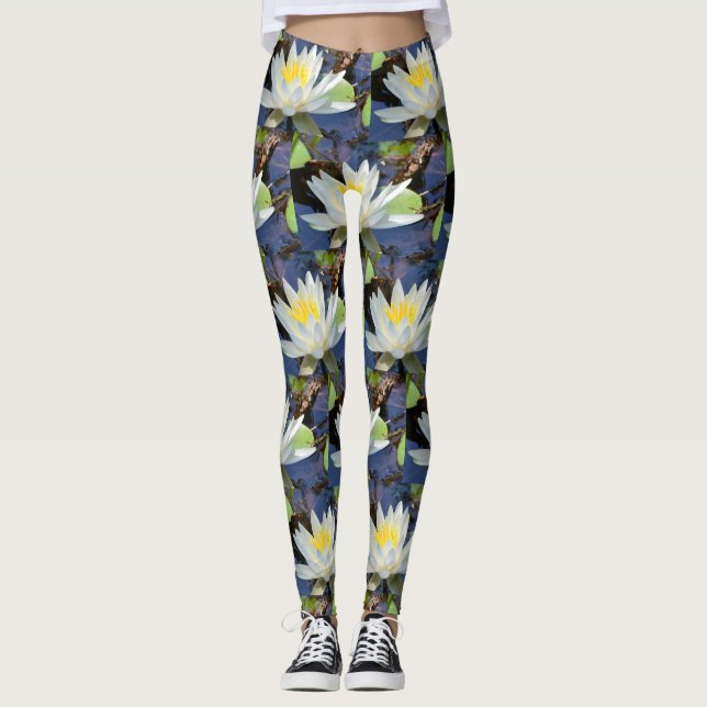 Wasserlilie Leggings (Vorderseite)