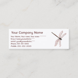 Wasserlilie Mini Visitenkarte