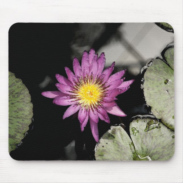 Wasserlilie Mousepad (Vorne)
