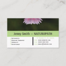 Wasserlilie Naturopath - Ernennung Visitenkarte