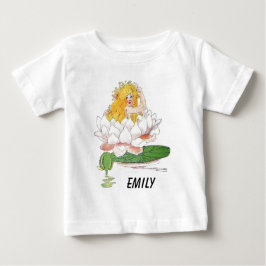 Wasserlilie Niedliche Blume Kind Blumenmaus Mädche Baby T-shirt