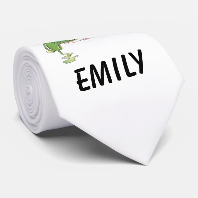 Wasserlilie Niedliche Blume Kind Blumenmaus Mädche Krawatte (Gerollt)