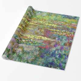 Wasserlilie Pond Claude Monet Kunstvoll wandern Geschenkpapier