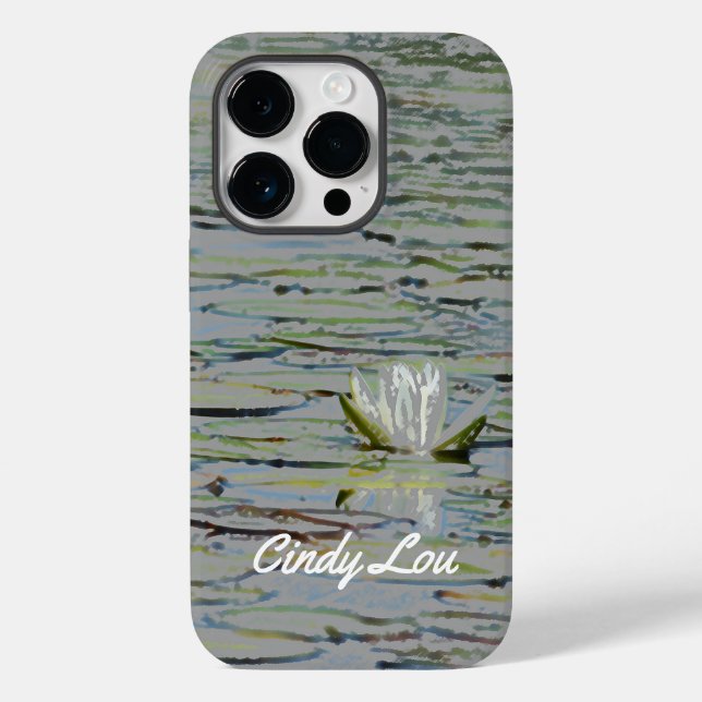 Wasserlilie Pond Lake Blume I Handy Case (Rückseite)