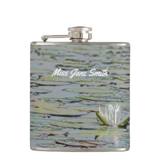 Wasserlilie Pond See Blume I Drink Flasche Flachmann