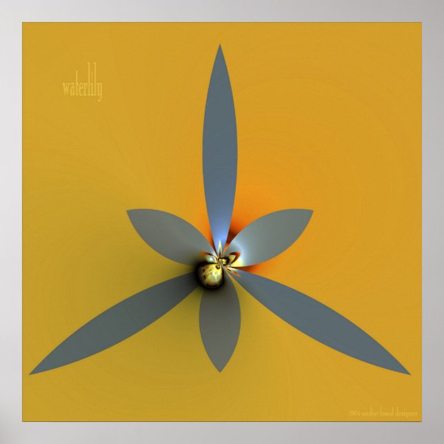 Wasserlilie Poster (Vorne)