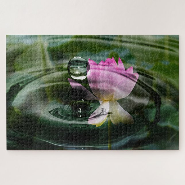 Wasserlilie Puzzle (Horizontal)