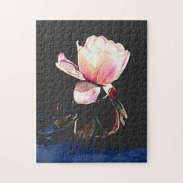 Wasserlilie-Puzzle aus Hartglas Puzzle (Vertikal)