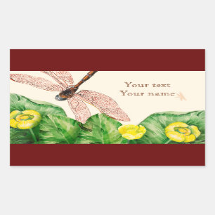 Wasserlilie Rechteckiger Aufkleber