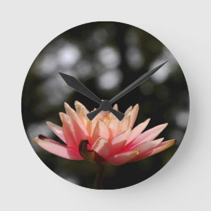 Wasserlilie Runde Wanduhr