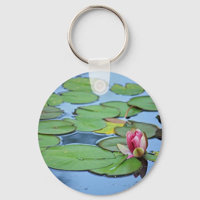 Wasserlilie Schlüsselanhänger (Vorderseite)
