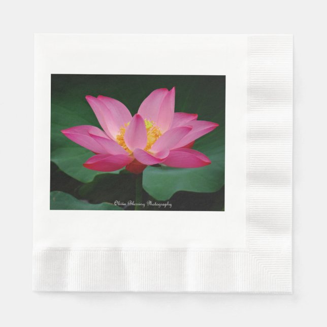 Wasserlilie Serviette (Vorderseite)