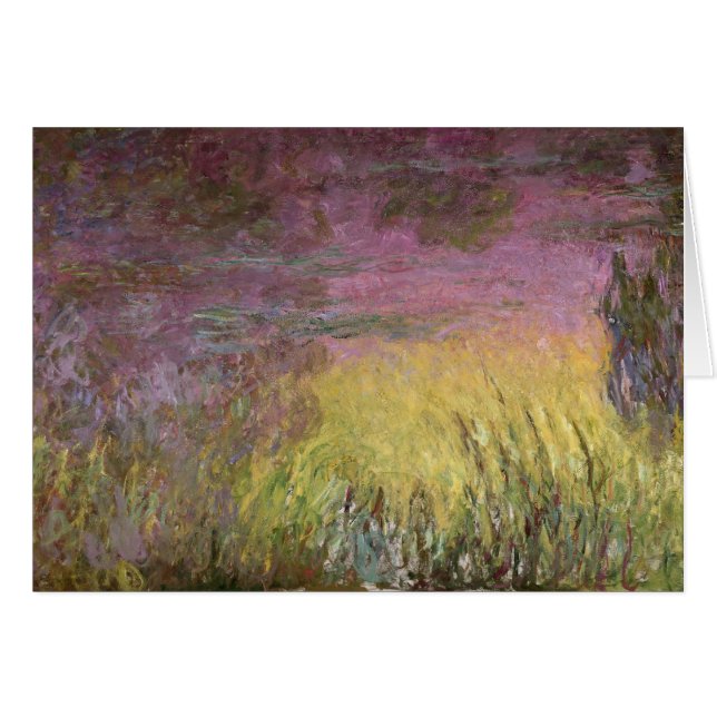 Wasserlilie-Sonnenuntergang Claudes Monet |, (Vorderseite (Horizontal))