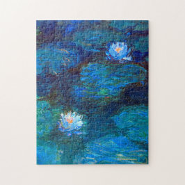 Wasserlilie Teich in Blauen Claude Monet Kunstvoll Puzzle