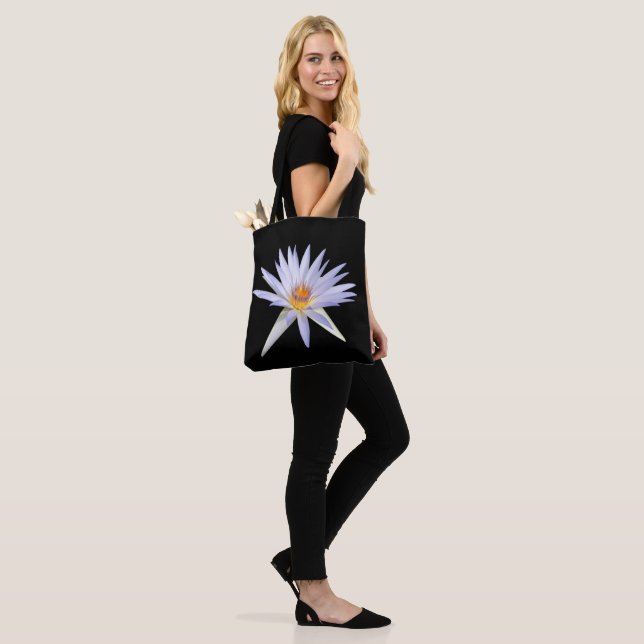 Wasserlilie über die gesamte Drucktasche (Am Model)