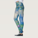 Wasserlilien, 1916-1919 von Claude Monet Leggings<br><div class="desc">Claude Monet - Wasserlilien,  1916-1919. Oscar-Claude Monet (1840-1926) war ein französischer Maler und Gründer impressionistischen Gemäldes,  der als wichtiger Vorläufer des Modernismus angesehen wird,  insbesondere in seinen Versuchen,  die Natur so zu malen,  wie er sie wahrnahm.</div>