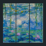 Wasserlilien, 1916-1919 von Claude Monet Triptychon<br><div class="desc">Claude Monet - Wasserlilien,  1916-1919. Oscar-Claude Monet (1840-1926) war ein französischer Maler und Gründer impressionistischen Gemäldes,  der als wichtiger Vorläufer des Modernismus angesehen wird,  insbesondere in seinen Versuchen,  die Natur so zu malen,  wie er sie wahrnahm.</div>