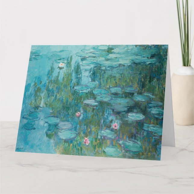 Wasserlilien (Claude Monet, 1915) Karte (Vorderseite)