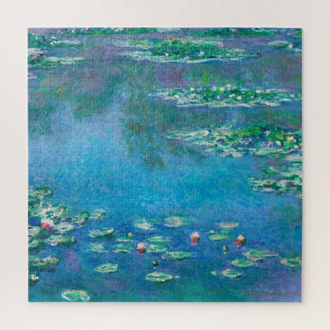 Wasserlilien, Claude Monet Decoupage Puzzle (Vertikal)