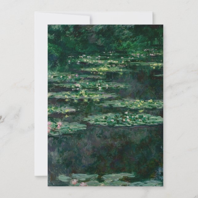 Wasserlilien (Claude Monet) Karte (Vorderseite)