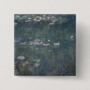 Wasserlilien Claudes Monet : Grüne Reflexionen Button